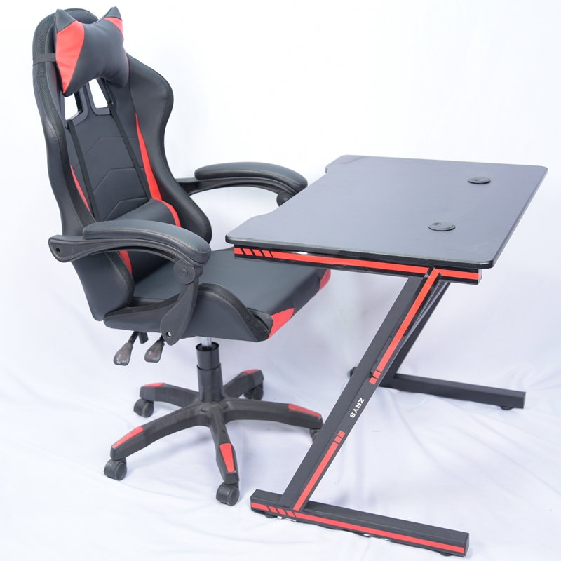 Office Gaming Chair And Table Set Ergonomic Swivel Office Gaming Chairs